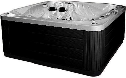 Hot Tub Gypsum Neptune Hot Tub (Black Cabinet & Brown Cover).