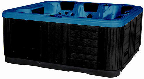 Hot Tub Blue Ocean Hot Tub (Black Cabinet & Yellow Cover).