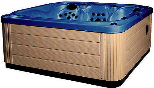 Hot Tub Blue Venus Hot Tub (Light Yellow Cabinet & Yellow Cover).