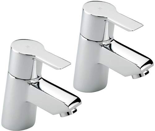 Tre Mercati Angle Bath Taps (Chrome).