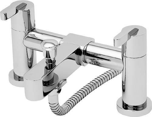 Tre Mercati Cabana Bath Shower Mixer Tap With Shower Kit (Chrome).