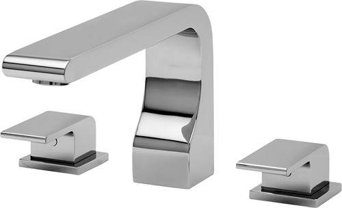 Tre Mercati Rubik 3 Tap Hole Bath Filler Tap (Chrome).