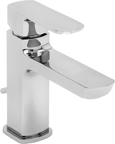 Tre Mercati Vamp Mini Basin Mixer Tap With Click Clack Waste (Chrome).