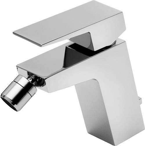 Tre Mercati Wilde Mono Bidet Mixer Tap With Pop Up Waste (Chrome).