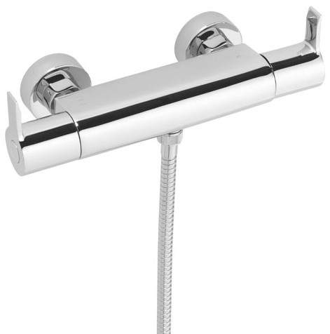 Tre Mercati Angle Thermostatic Bar Shower Valve (Chrome).