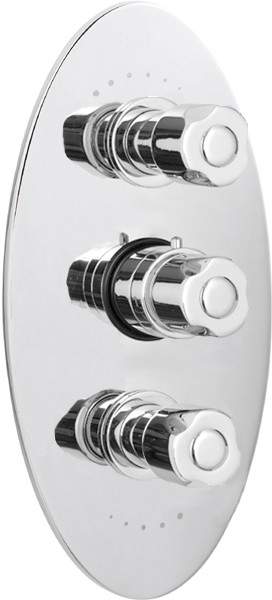 Ultra Exact Triple concealed 3/4" thermostatic shower valve