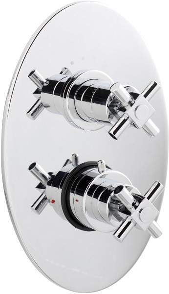 Ultra Titan Twin concealed shower valve with diverter