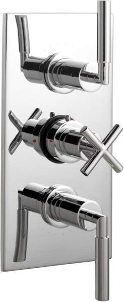 Ultra Helix 3/4" Triple Concealed Thermostatic Shower Valve.