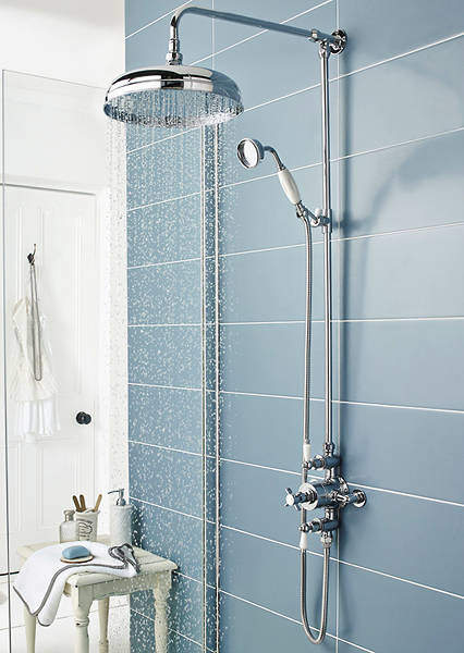 Ultra Showers Triple Exposed Thermostatic Shower Valve & Riser Kit.