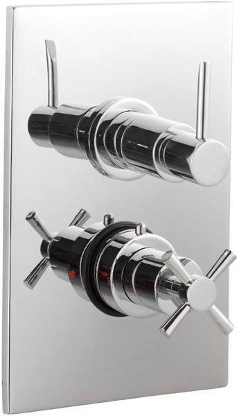 Ultra Pixi 3/4" Twin Concealed Shower Valve With Diverter.