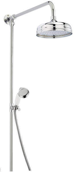 Component Traditional Rigid Riser Shower Kit (Chrome).