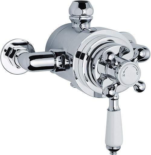 Nuie Beaumont Traditional Dual Exposed Thermostatic Shower Valve.