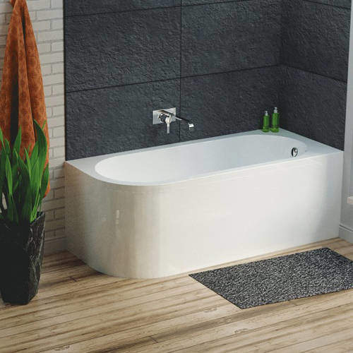 Hudson Reed Baths Dahlia Corner Bath & Panel (Right Handed).