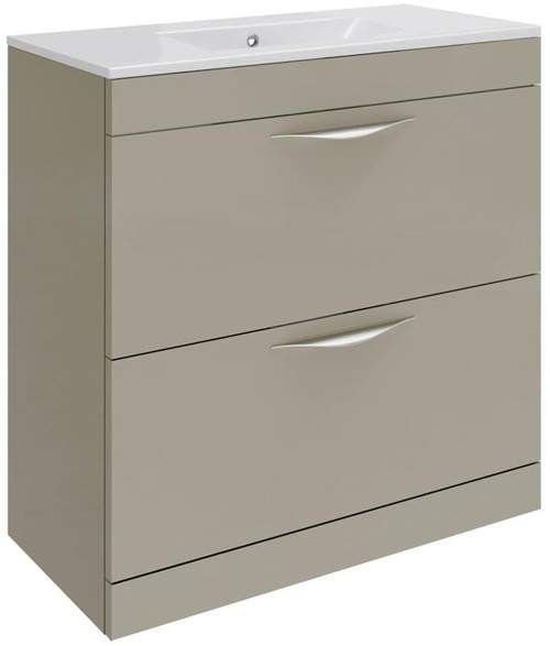 Hudson Reed Memoir 800mm Vanity Unit & 123 Basin (Cashmere).