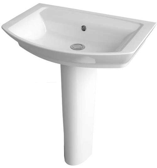 Hudson Reed Maya Basin & Full Pedestal (1 Tap Hole, 650mm).