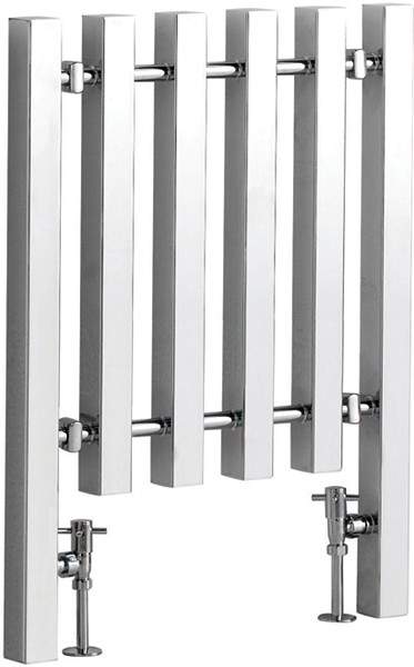 Hudson Reed Radiators Kwai Radiator (Chrome). 600x800mm. 1589 BTU.