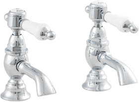 York Lever basin Taps (Pair)