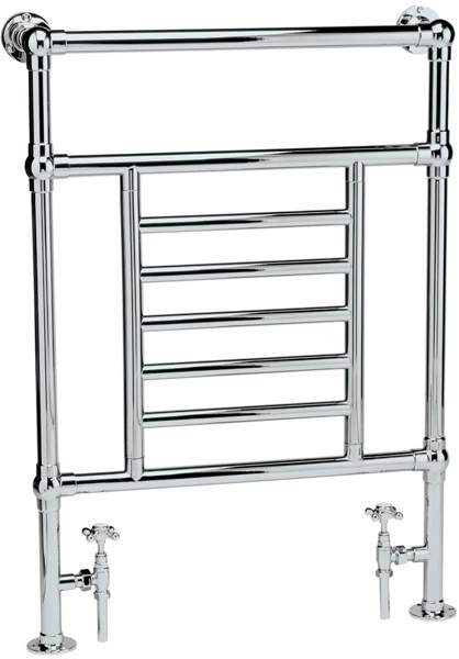 HR Traditional Princess heated towel rail (chrome). 660x940mm. 1579 BTU