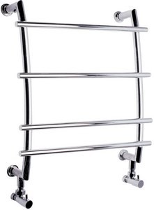 HR Series 301 heated towel rail (chrome). 580x595mm. 580 BTU