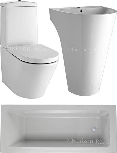 Hudson Reed Suites Bathroom Suite With Toilet, Basin & Bath (1700x750).