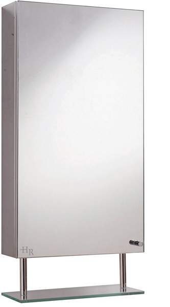 Hudson Reed Baltimore stainless steel mirror bathroom cabinet.