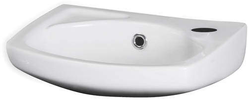 Premier Brisbane Wall Hung Basin (350mm, 1 Tap Hole).