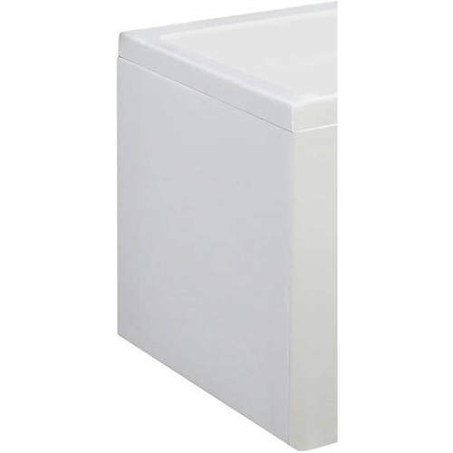 Hudson Reed Baths 700mm End Square Shower Bath Panel (White).