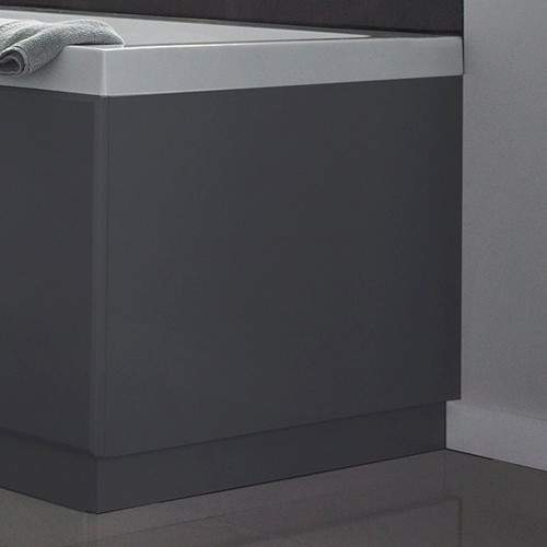 Hudson Reed Bath Panels 700mm End Bath Panel (Memoir Grey, MDF).