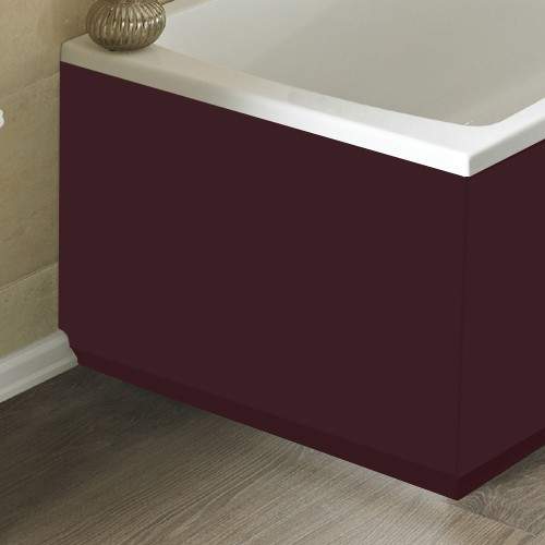 Hudson Reed Bath Panels 700mm End Bath Panel (Memoir Burgundy, MDF).