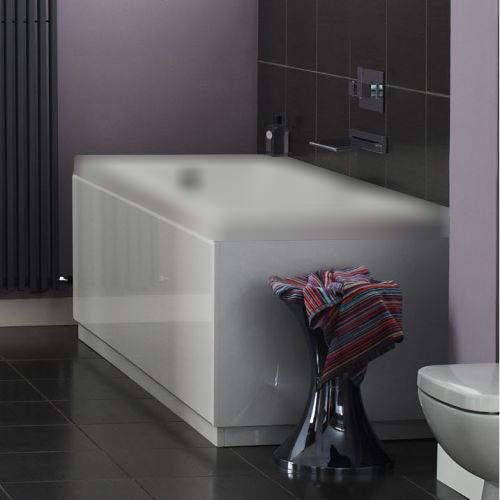 Hudson Reed Memoir Side & End Bath Panel Pack (Gloss White, 1600x800).