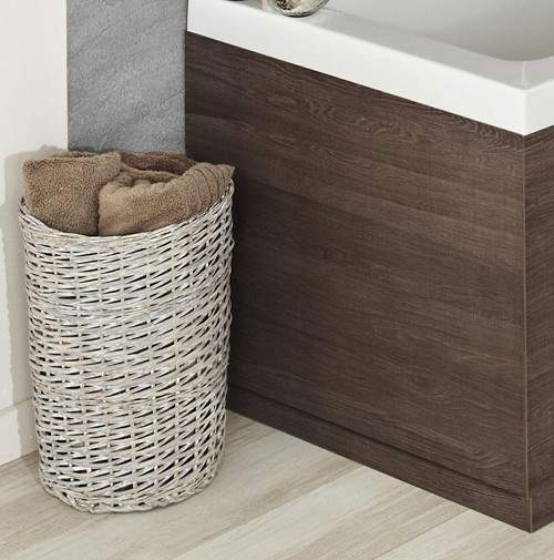 Hudson Reed Horizon 700mm End Bath Panel & Plinth (Mid Sawn Oak).