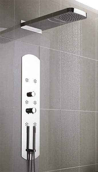 Hudson Reed Dream Shower Recessed Shower Panel With Waterfall Head.