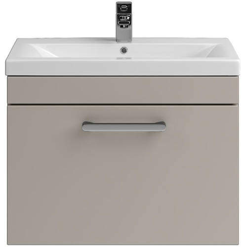 Premier Shipton 600mm Wall Hung Vanity Unit & Basin Type 1 (Stone Grey).