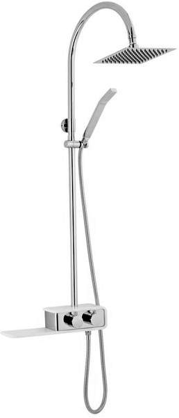 Hudson Reed Showers Thermostatic Shower Valve With Rigid Riser & Shelf.