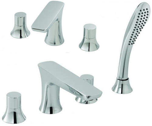 Vado Altitude 4 Hole BSM & 3 Hole Basin Tap Pack (Chrome).