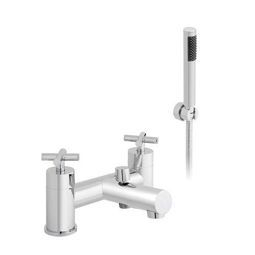 Vado Elements Bath Shower Mixer Tap With Kit (Chrome).