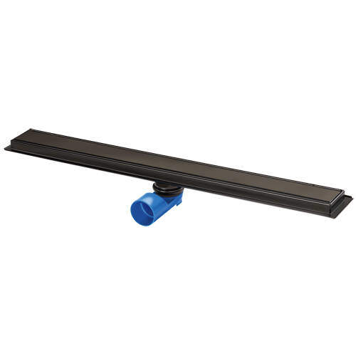 VDB Channel Drains Premium Shower Channel 800x70mm (Plain, Black).