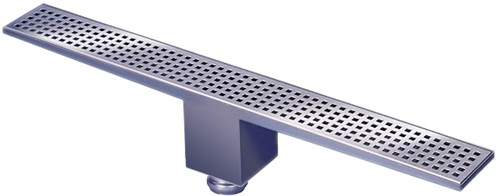 Waterworld Rectangular Wetroom Shower Drain, Bottom Outlet. 1500mm.