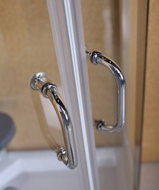 Example image of Crown Quadrant Shower Enclosure With 6 x Body Jets & Tray. 900x900mm.