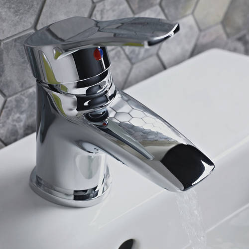 Example image of Bristan Capri Eco Mono Basin Mixer Tap With Pop Up Waste (4 Litres Min).