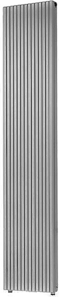 Larger image of Bristan Heating Carre 2 Double Bathroom Radiator (Aluminium). 535x2000mm.