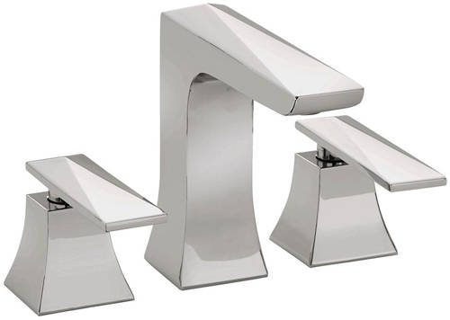 Example image of Bristan Ebony Mono Basin & 3 Hole Bath Filler Tap Pack (Chrome).