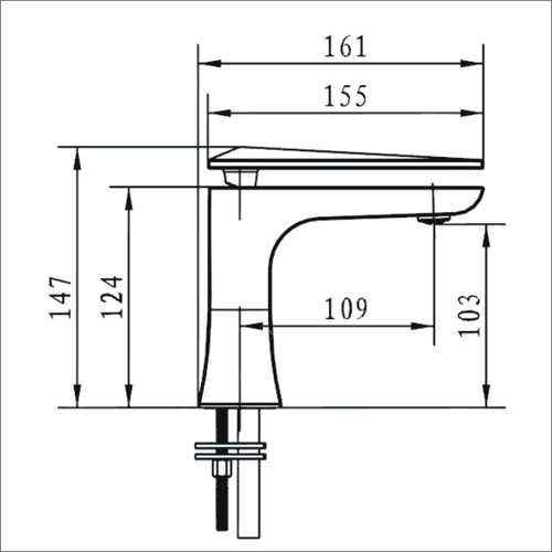 Technical image of Bristan Ebony Mono Basin & Wall Mounted Bath Filler Tap Pack (Chrome).