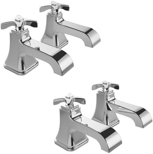 Larger image of Bristan Glorious Basin & Bath Taps Pack (Chrome).