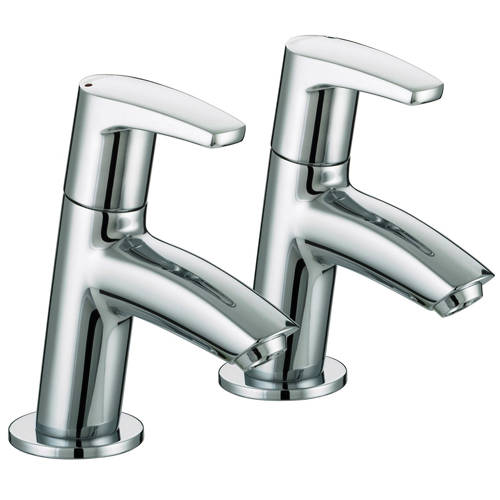 Larger image of Bristan Orta Eco Basin Taps (6 l/min, Chrome).