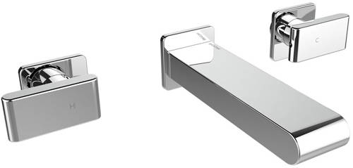 Larger image of Bristan Pivot Wall Mounted Basin Mixer Tap (Chrome).