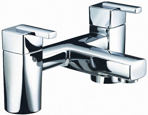 Example image of Bristan Qube Basin, Bidet & Bath Filler Taps Pack (Chrome).