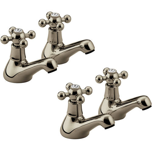 Larger image of Bristan Regency Basin & Bath Tap Pack (Pairs, Gold).