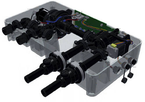 Example image of Digital Showers Digital Shower Valve & Processor Unit (1 Outlet, HP).