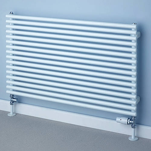 Larger image of Colour Chaucer Single Horizontal Radiator 402x1520mm (White).